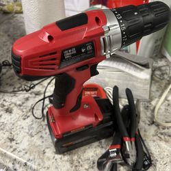 Power Drill with Power Plug Charger 