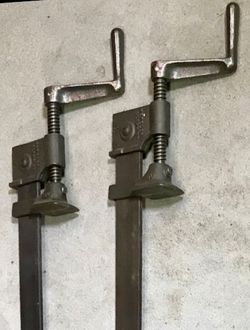 2 VINTAGE WETZLER CLAMPS 36” HEAVY DUTY MADE IN USA 120$