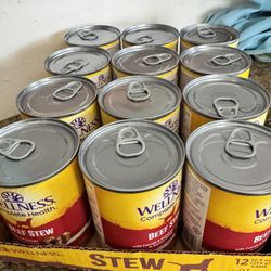 Wellness Complete Health Beef Stew Dog Food 12.5 Oz Cans (12)