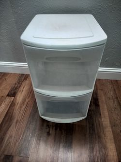 2 drawer plastic organizer