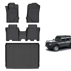 ANKATA For Ford Bronco 4 Door Floor Mats 2021-2026
