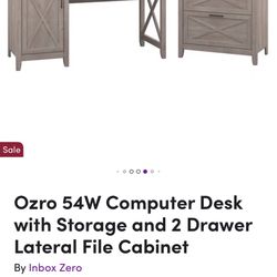 Wayfair Computer Desk and filing Cabinet 