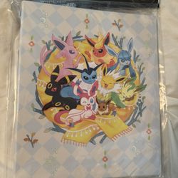 Japanese Eevee Evolution Collection Binder 9 Pockets Sleeves New