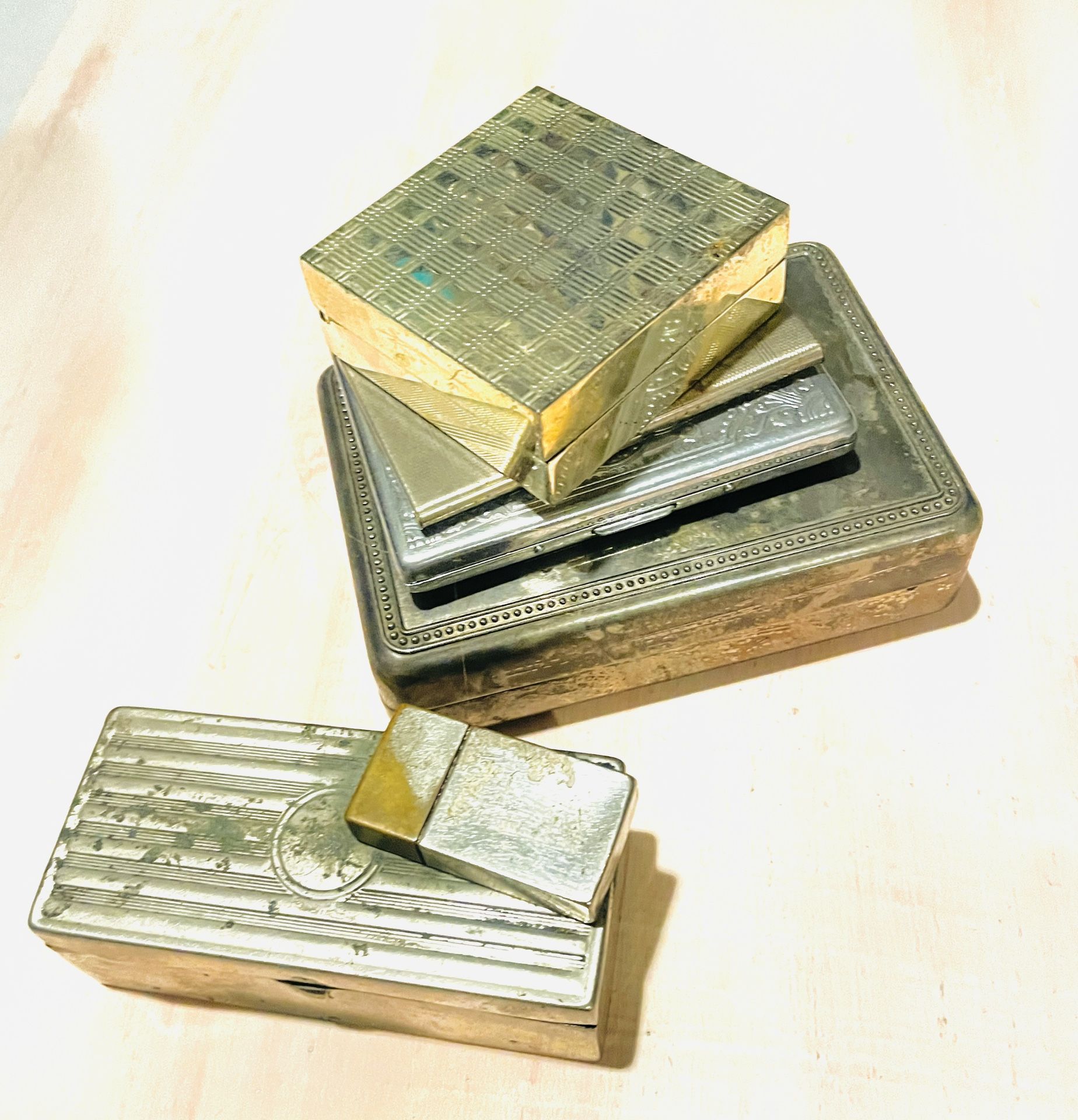 Vintage Silver Boxes And Trinket Boxes