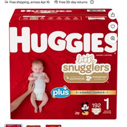 Huggies Little Snuggles Plus Diapers Size 1