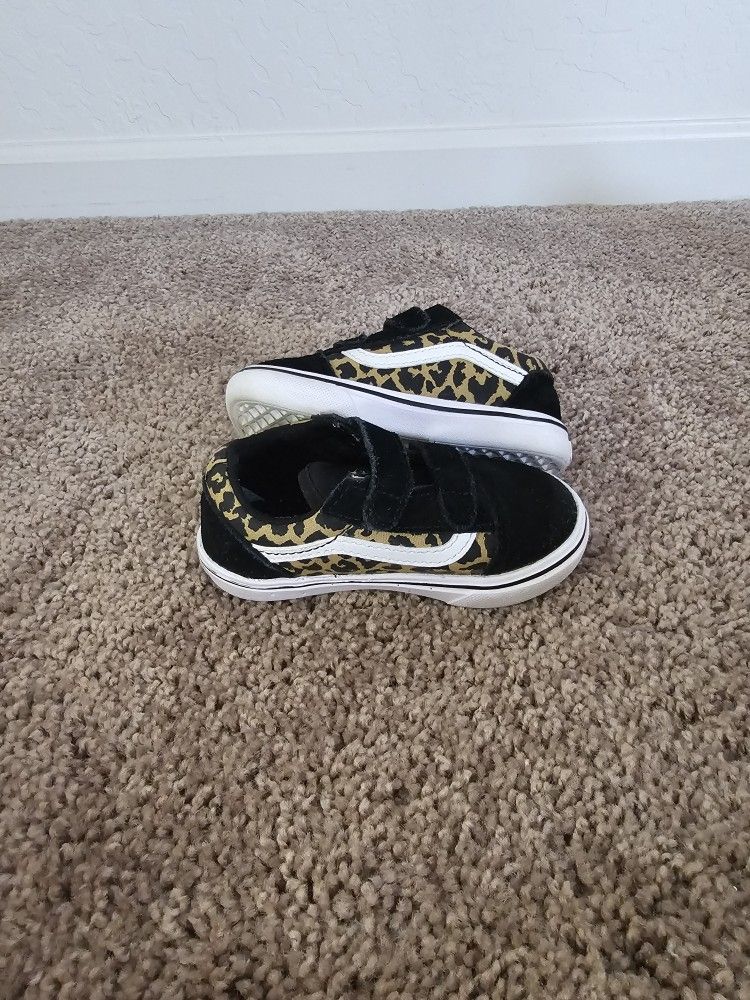 Girls Velcro Vans
