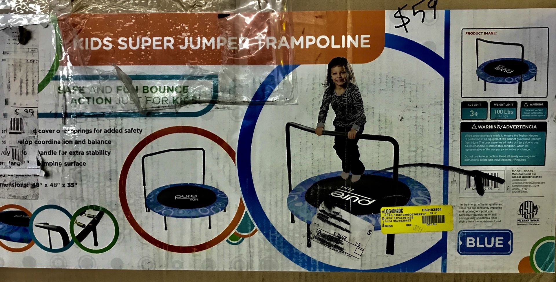 New Kids Super Jumper Trampoline