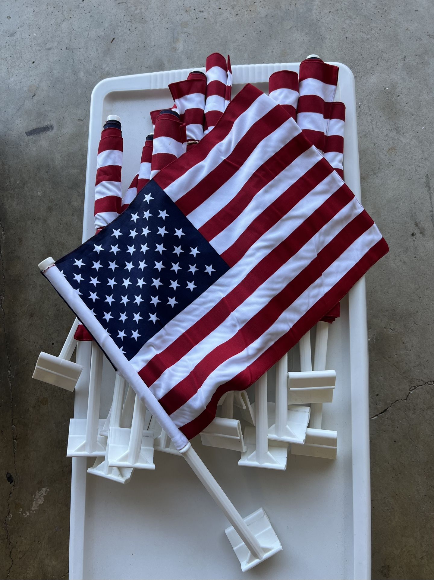 Patriotic Fourth Of July American Flag Car Flag