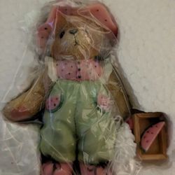Cherished Teddies Tori Girl Bear In Watermelon Dress