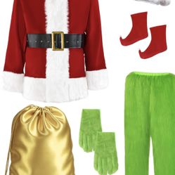 Costume 2XL Green Santa