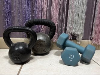 Weights and kettlebells