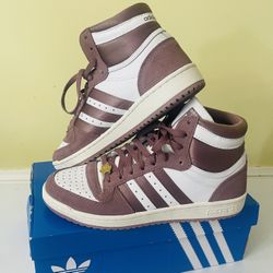 Women's Adidas Top Ten RB Shoes - US 9 / Cloud White / Purple / Off White × 1  brand new in the box