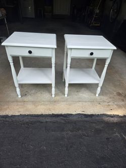 End Tables 1-Drawer Matching Refinished