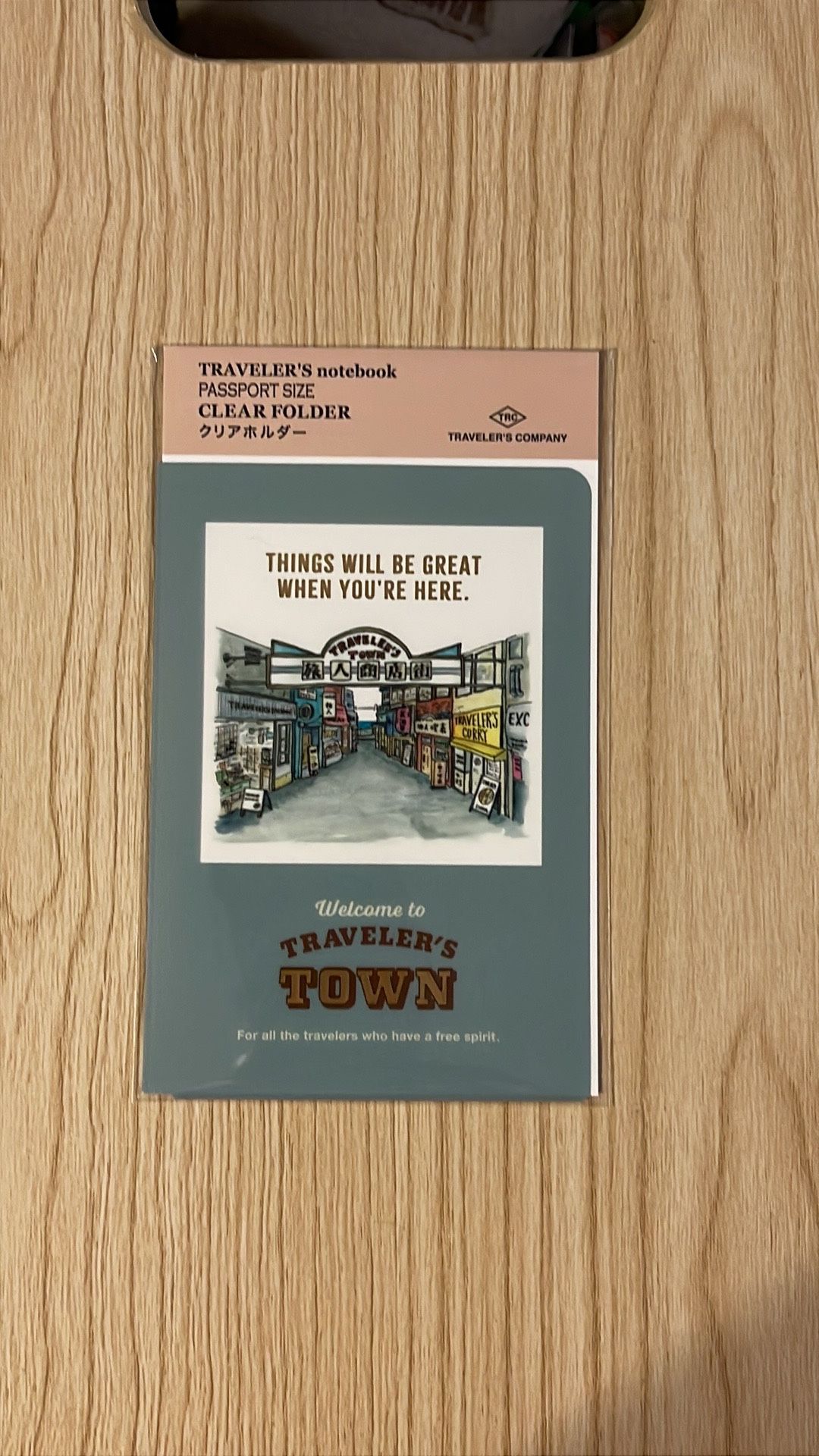 Traveler’s Company Traveler’s Town 2024 Passport Clear Folder