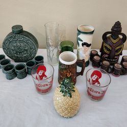 Tiki & Hawaiian Bar Sets & Glasses
