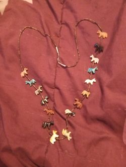 Tiny horse necklace