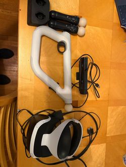 PlayStation VR PSVR1 Bundle – Aim Controller, 2 Move Controllers, Camera + Headset