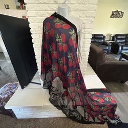 lpc Printed Multi Colour Chiffon Duppata Made In Pakistan 