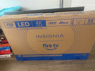 55” 4K INSIGNIA FIRE TV NEW SEALED IN BOX