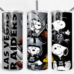 Las Vegas Raiders Football Snoopy Tumbler