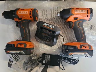 Ridgid 18v drill and impact kit