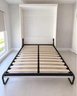 White Murphy Bed / Wall Bed – Modern Space-Saving Design
