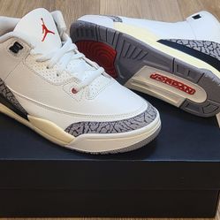 Jordan Retro 3’s Size 1y For Kids