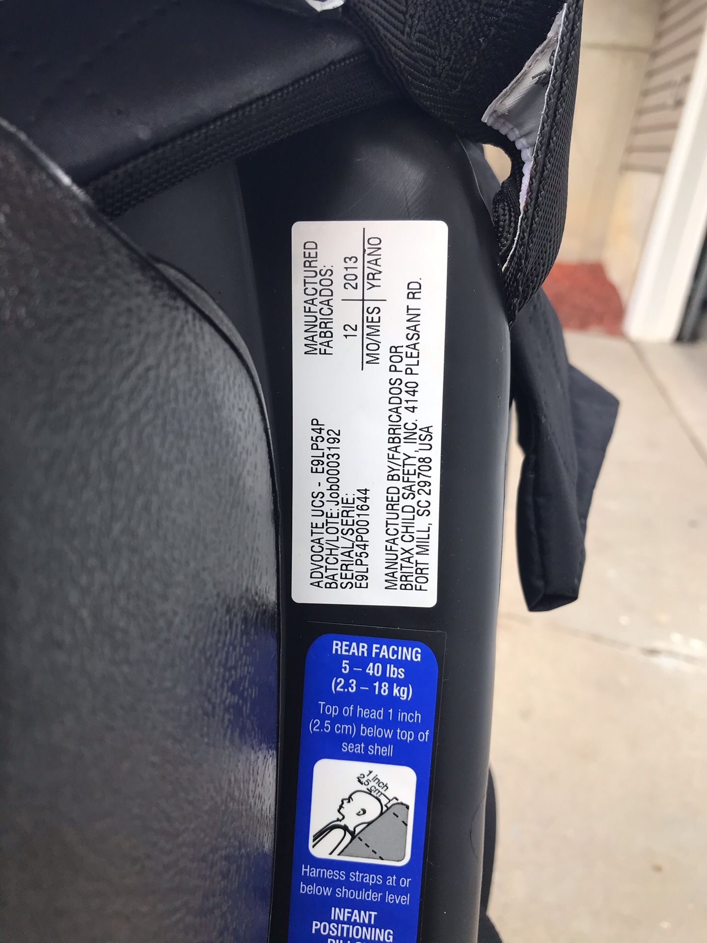 Britax Advocate car seat