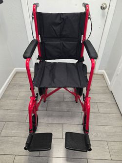 Drive Medical Lightweight Expedition Folding Transport Wheelchair Ultra Lightweight Mobility Support strong Aluminum Frame, silla de ruedas