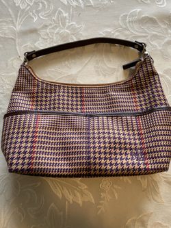 Ralph Lauren plaid print purse