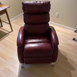 Red Leather Recliner 