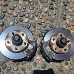 El camino/G-Body Spindle, Rotors, brake calipers, Brake pads, Dust cove.