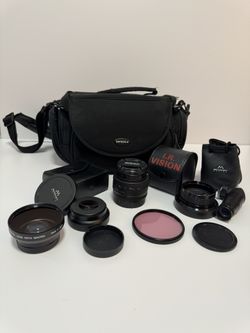 Filters, lenses, objective.