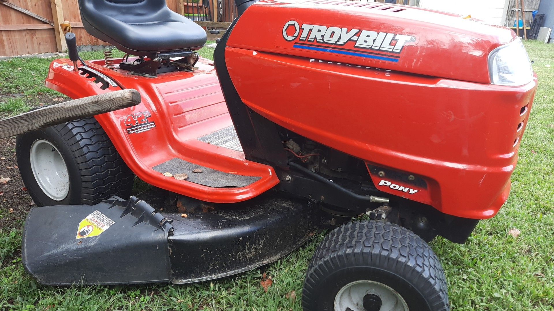 Troy-Bilt riding lawn tractor