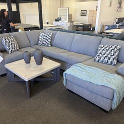 Grey Oversized Sectional 