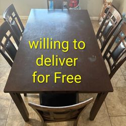 Dinning Table With 5 Chairs