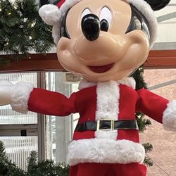 DISNEY 4 FT Animated Holiday 🎄Santa Mickey Mouse NEW 2023 SOLD OUT!! Brand new in box $360