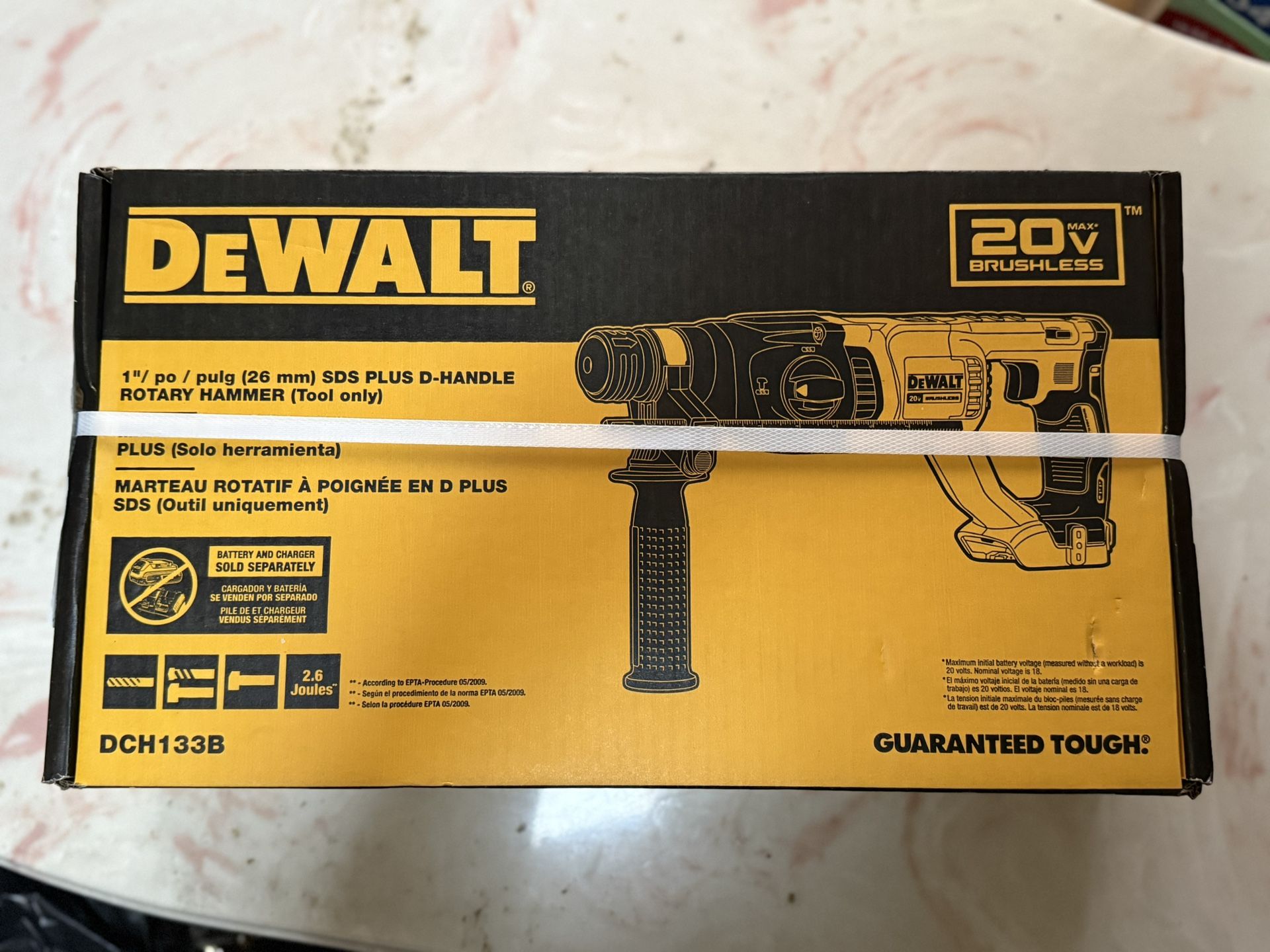 DeWALT 20-volt max 1-in SDS-plus Variable Speed Cordless Rotary Hammer Drill