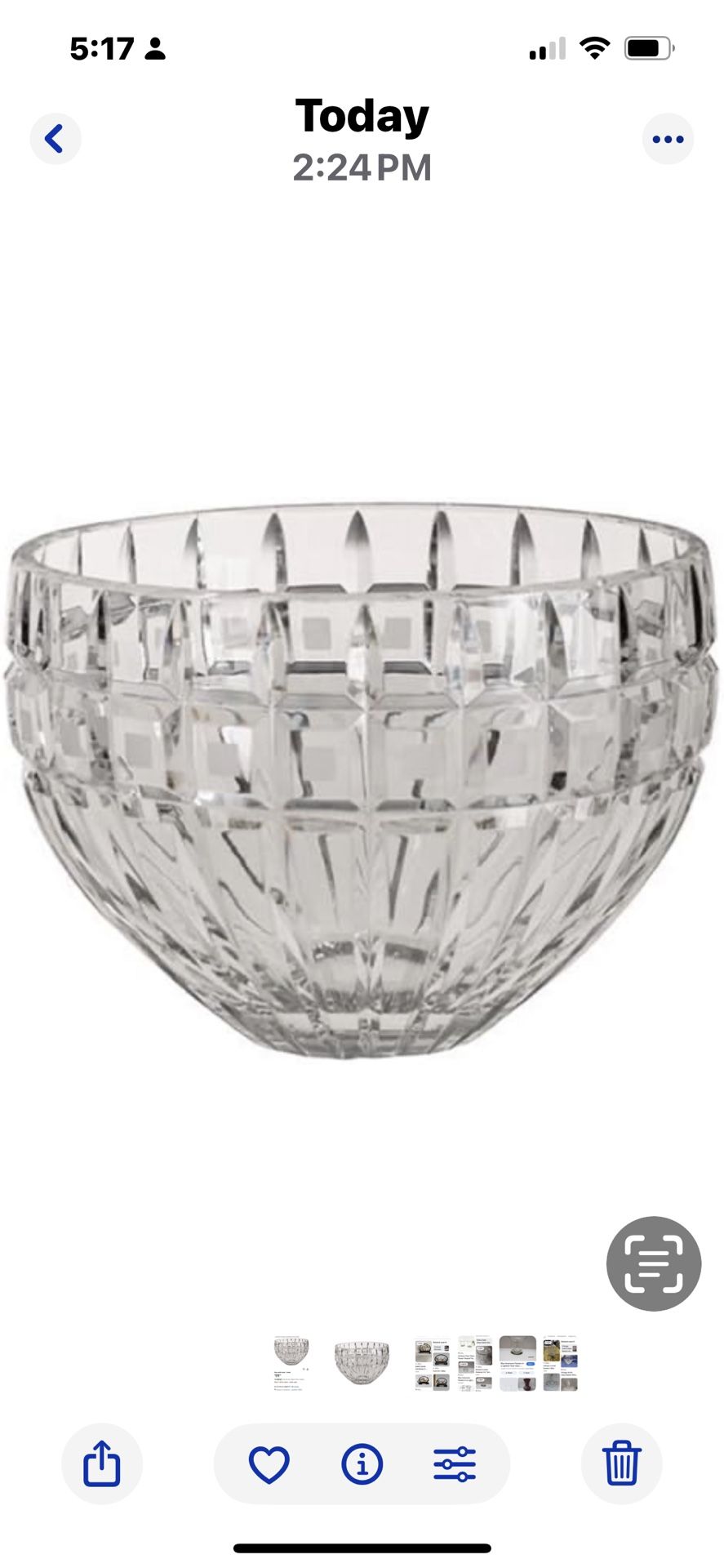 Marquis By Waterford Quadrata 10 Inch Large Bowl