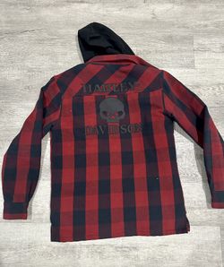 Harley Davidson Flannel Hoodie