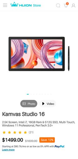 Huion Kamvas Studio 16  - Used
