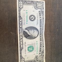 10 Dollar Bill  1985