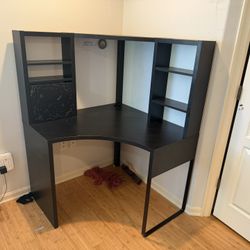 IKEA Micke Black Corner Desk
