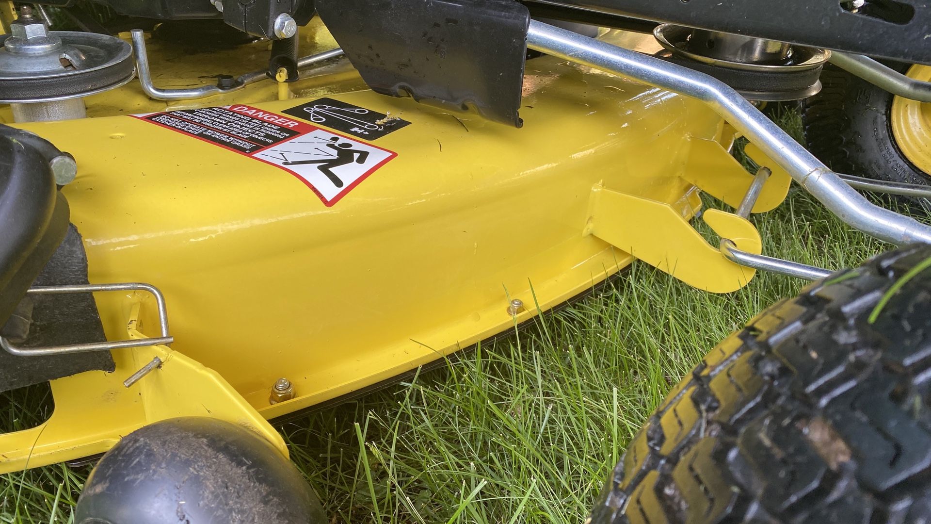 John Deere , riding mower X300 , 42” deck , 100 hours, bagger system