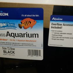 NEW 72 Gallon Bow Front Fish Tank & Used Stand