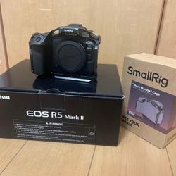 Canon EOS R5 Mark II Mirrorless Camera, Low Shutter, Cage & Extras,