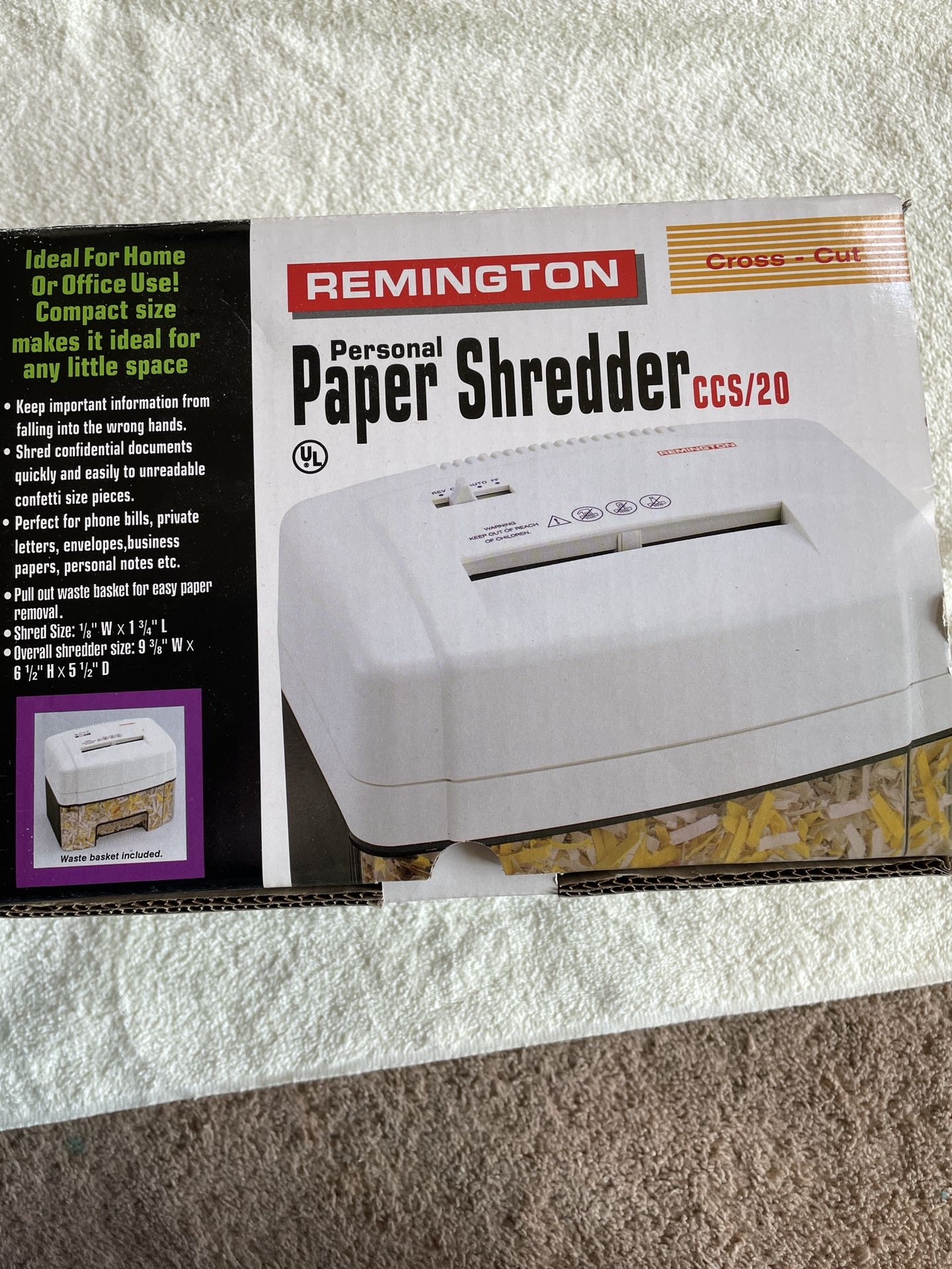 Paper Shredder New In Box