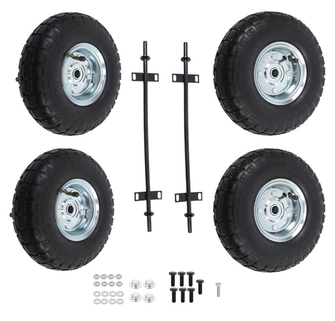 NEW! 10 inch Pneumatic Black Generator WHEEL KIT Replacement for 9000 8(contact info removed) Watts