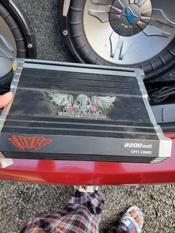 Two 12in Power acoustic brand speakers with box