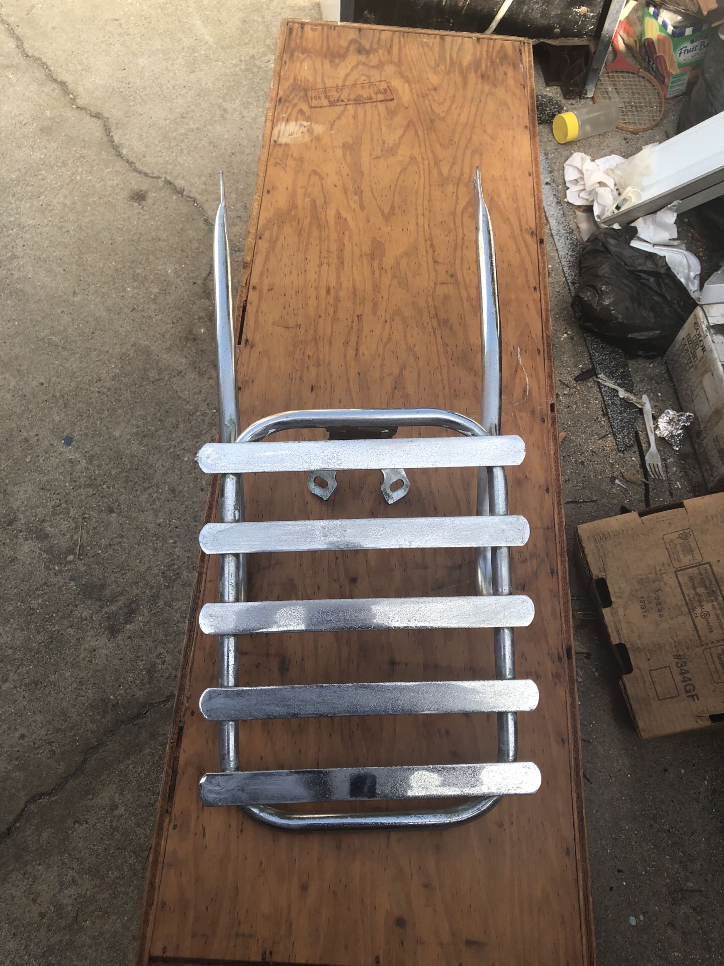 Vintage motorcycle rack